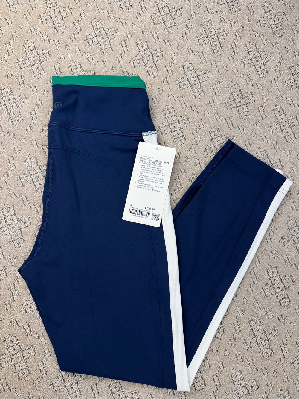 lululemon NEW 8 25” NULU Colorblock SHR
